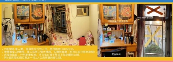 香港大学b1出口单间出租有厨房