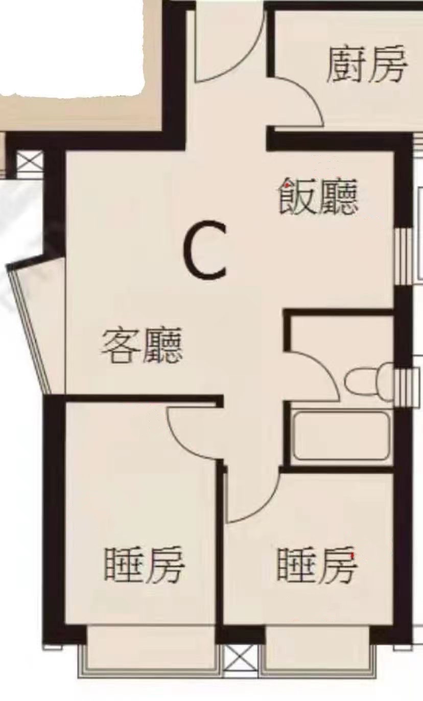 【科大次卧降价出租】坑口东港城 两室一厅朝南次卧