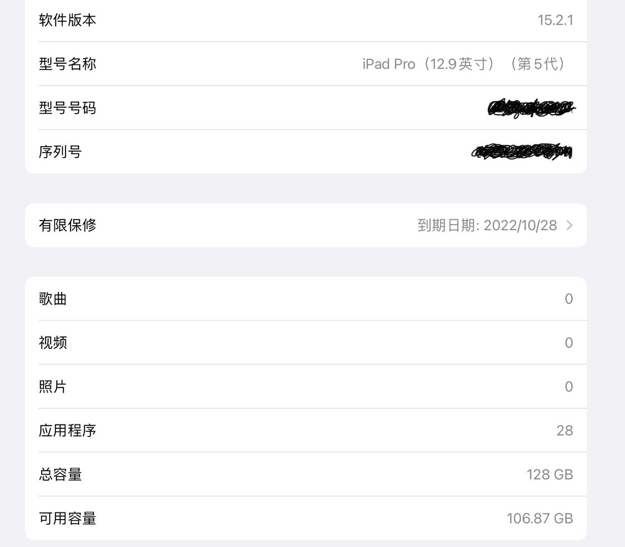 iPad Pro 12.9 2021 M1 128G 銀色 國行