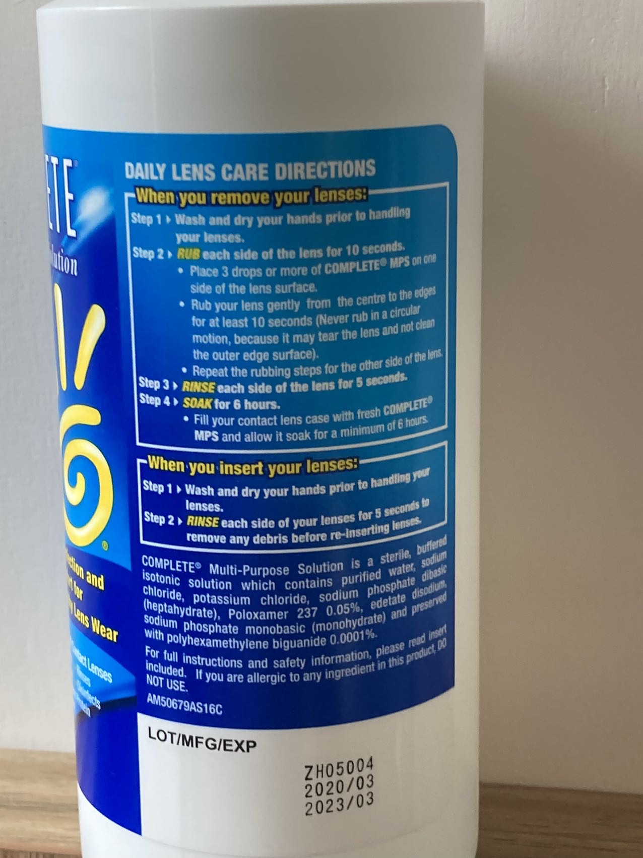 隐形眼镜护理液 360mL